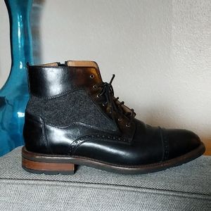 Johnson & Murphy black dress boots